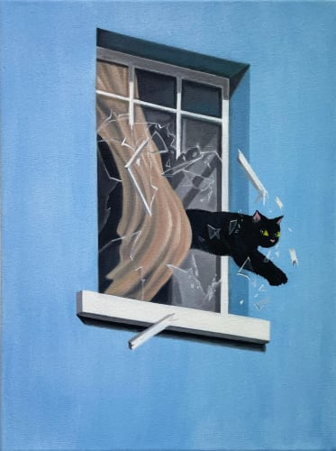 The Great Escape, oil on canvas, 40 x 30 cm