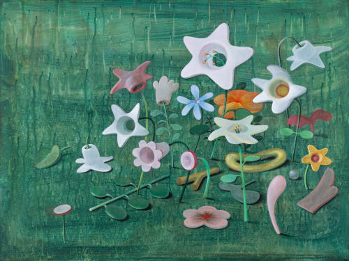 A celebratory act, 2023, acrylic on canvas, 60 x 80 cm