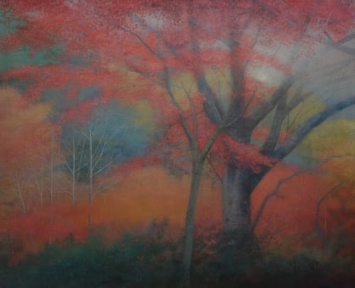 Autumn Trees, oil on linen, 35.43 x 43.31 in. / 90 x 110 cm.