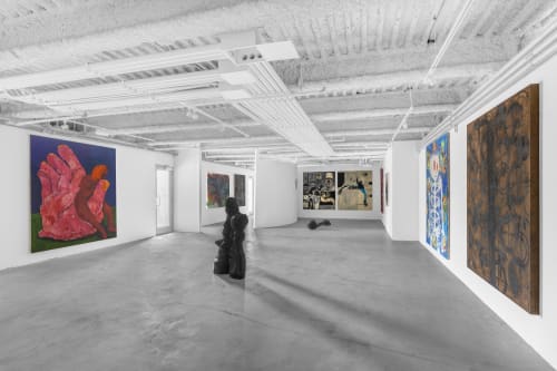 Installation view of Gimme Shelter at the Historic Hampton House.