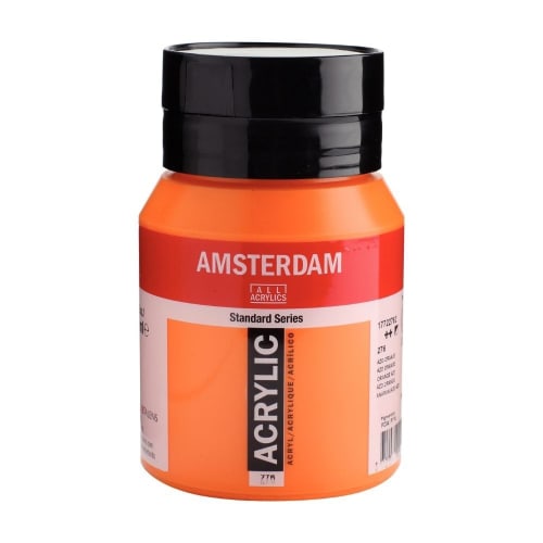 Azo orange | Berj Art Gallery | Acrylic Paint |Amsterdam Paint