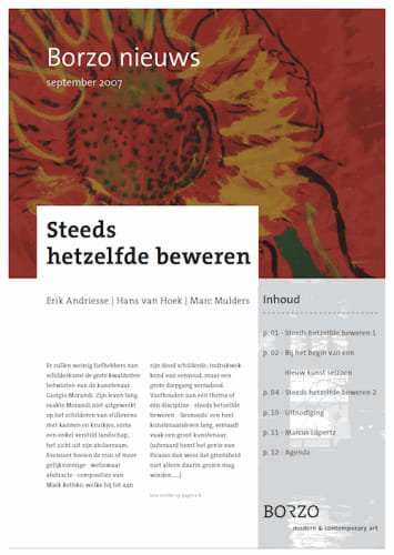 BorzoNews #01, Steeds hetzelfde beweren