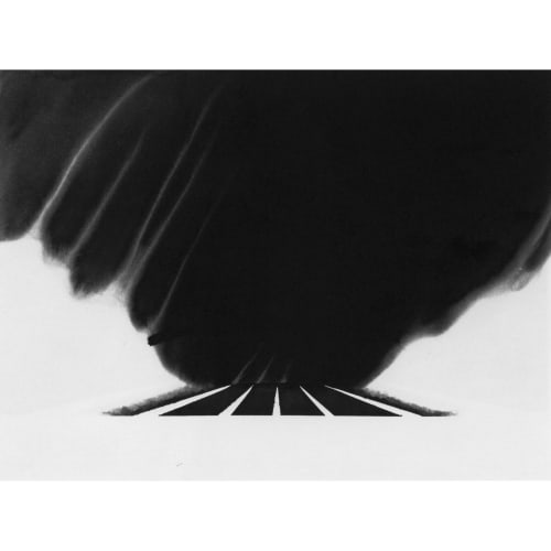 Alfred Leslie, Drifting Snow on the Mass Pike (from 100 Views Along the Road), 1983