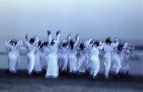 Chester Higgins, African American pilgrims dance in honor of ancient spirits. Lake Nasser, Egypt, 2006