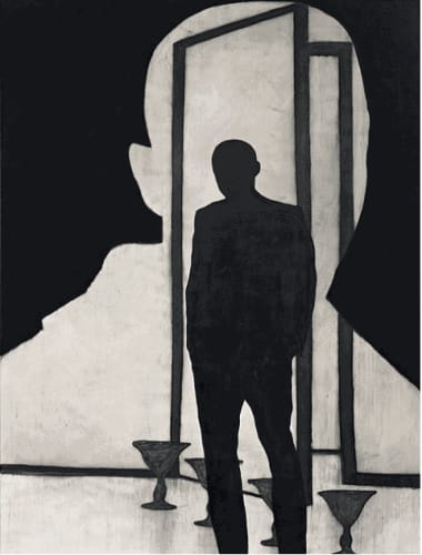 Max Neumann, Untitled, November, Oil, acrylic, and charcoal on canvas, 2013