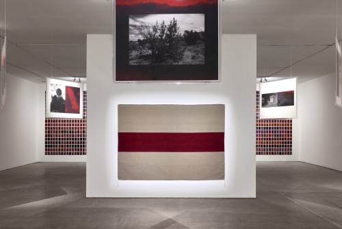 "Dahodiyinii--Sacred Places (installation view)," Dakota Mace, 2025, at SITE Santa Fe. Courtesy of Brad trone