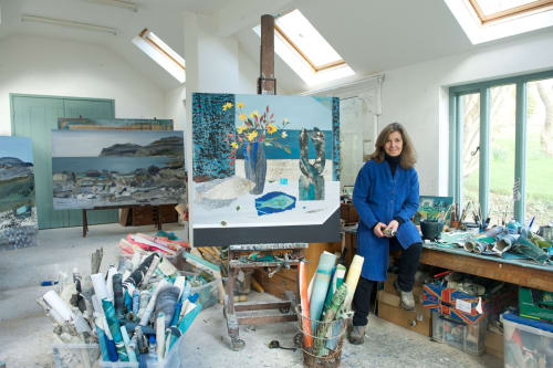 Marzia Colonna at her studio in Dorset