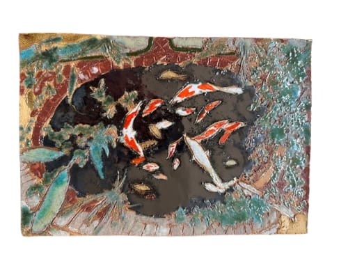 Ceramic painting by Raina Lee