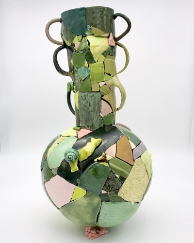 Chase Travaille, Exquisite Corpse #2, 2023, ceramic shards