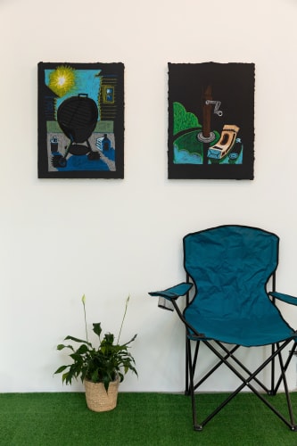 On Hissing Summer Lawns install image by Dan Watkins