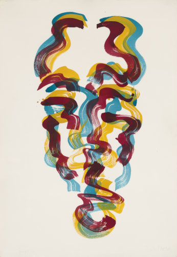 Hannah Wilke (1940-1993), Self-Portrait (BC Series), 1990 Dated at lower left: Sept 26, Signed and dated at lower right: Wilke 90 Watercolor on arches paper 41 1/2 x 29 1/4 in (HW004)