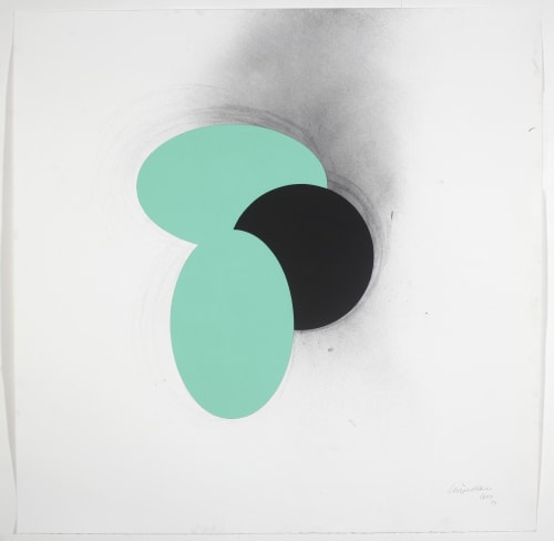 Nigel Hall, Drawing Nr. 1660, 2014, Acrylic and charcoal on paper, 122 x 122 cm. Image courtesy of Colin Mills, London