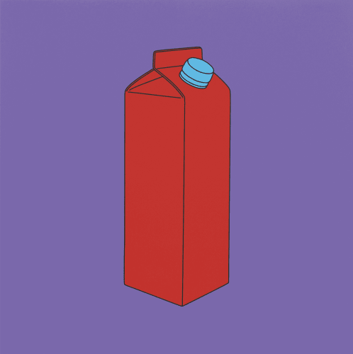 Michael Craig-Martin, Untitled (carton), 2014, Acrylic on aluminium, 122 x 122 cm. © Michael Craig-Martin, Photo: Mike Bruce, Courtesy the artist and Gagosian