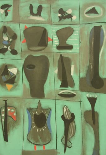 "Adolph Gottlieb: Pictograph (1944)" by euthman is licensed under CC BY-SA 2.0.