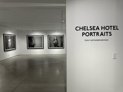Installation of Tony Notarberardino's Chelsea Hotel Portraits at ACA Galleries