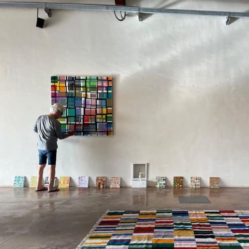 Beat Zoderer, Kreuzweise (2007) 136x100 cm, Foam Tacker on MDF framed