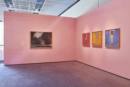 Installation view, Leiko Ikemura: Usagi in Wonderland, Sainsbury Art Center, Norwich, England, 2021