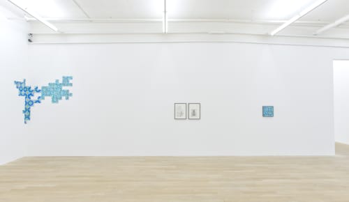 Installation view, Marc Bauer: An unser Schicksal von Heute und Morgen, Galerie Peter Kilchmann, Zurich, Switzerland, 2017, Photo: Sebastian Schaub