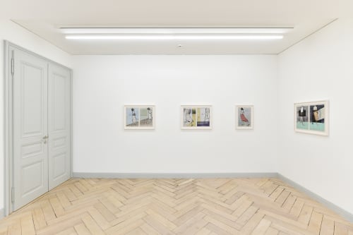 Installation view, Zilla Leutenegger: Mezzanin, Galerie Peter Kilchmann, Zurich, Switzerland, 2021, Photo: Sebastian Schaub
