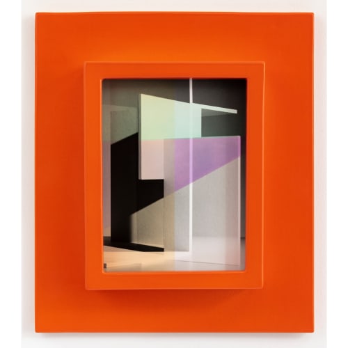 Shirana Shahbazi Displacement_11, 2023 Hand-colored silver gelatine print on baryta paper on aluminium, in handmade ceramic frame 17.5 x 13 cm (7 x 5 in.), print 31 x 26.5 x 6 cm (12 ¼ x 10 ½ x 2 ¼ in.), framed Unique