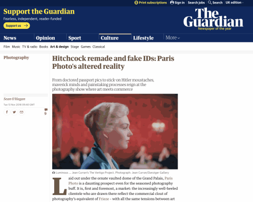 Hitchcock remade and fake IDs: Paris Photo's altered reality