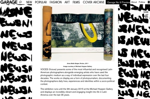 Latin American photography at Michael Hoppen Gallery - Voces