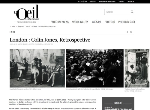 London : Colin Jones, Retrospective