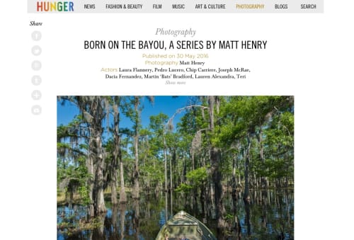 BORN ON THE BAYOU, A SERIES BY MATT HENRY