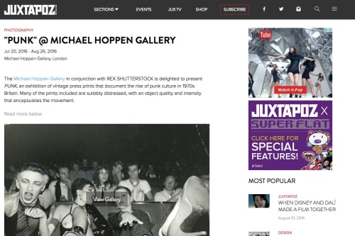 'PUNK' @ MICHAEL HOPPEN GALLERY