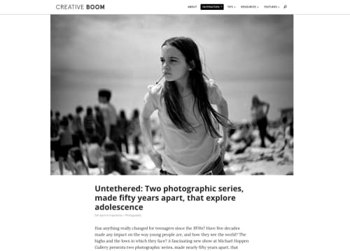 Untethered: Two photographic series, made fifty years apart, that explore adolescence