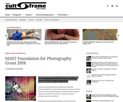 MAST Foundation for Photography Grant 2018