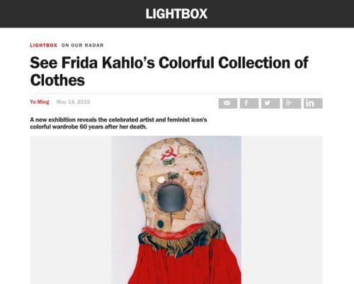 See Frida Kahlo’s Colorful Collection of Clothes