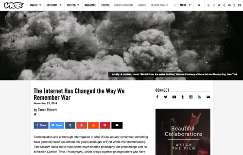 The Internet Has Changed the Way We Remember War