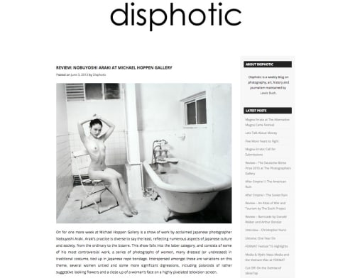 REVIEW: NOBUYOSHI ARAKI AT MICHAEL HOPPEN GALLERY