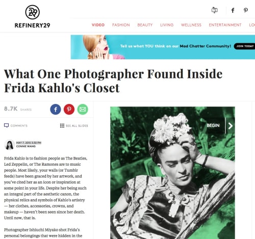 What One Photographer Found Inside Frida Kahlo's Closet
