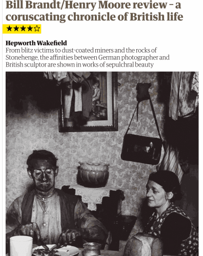 Bill Brandt/Henry Moore review – a coruscating chronicle of British life