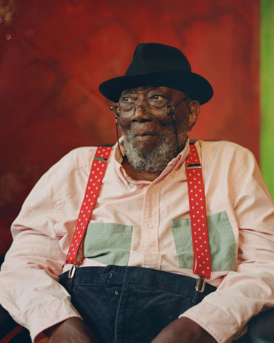 Portrait of Frank Bowling. Photo by William Waterworth for Ocula.
