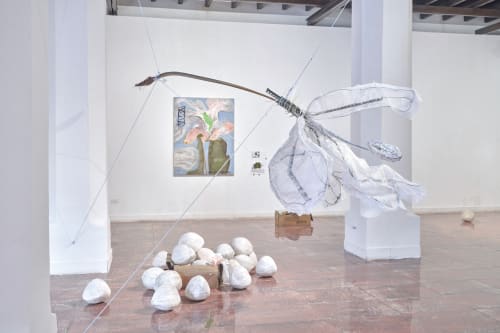 Installations shot from Landscape is a Verb by Amanda Lydért and Frederik Nystrup-Larsen shown by Brigade Gallery and Servando Gallery