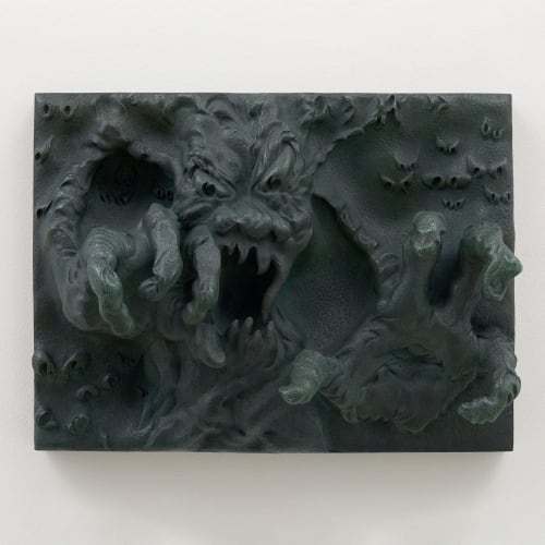 Xavier Robles de Medina, Snow White and the Seven Dwarfs. Directed by David Hand (supervising a team of sequence directors), Walt Disney Productions, 1937, 2023. Patinated bronze relief. 24 × 32 × 10 cm. Photo courtesy of the artist.