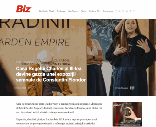 Casa Regelui Charles al III-lea devine gazda unei expoziții semnate de Constantin Flondor