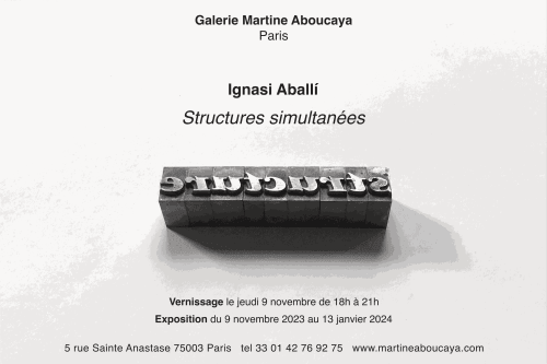 Structures Simultanées, Ignasi Aballí | SOLO SHOW