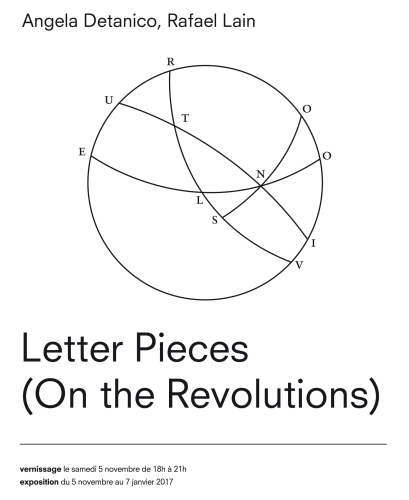 Letter pieces (on the revolutions), Detanico Lain | SOLO SHOW