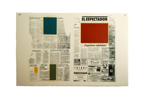 Hemeroteca, 100 x 70 cm, Oil on paper