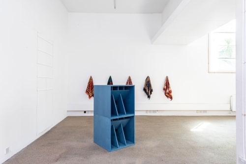 Low Toms, 2024, MDF valchromat, sub driver, amplifier, cables + sound piece, (runtime 6:50), 126 x 63 x 65 cm