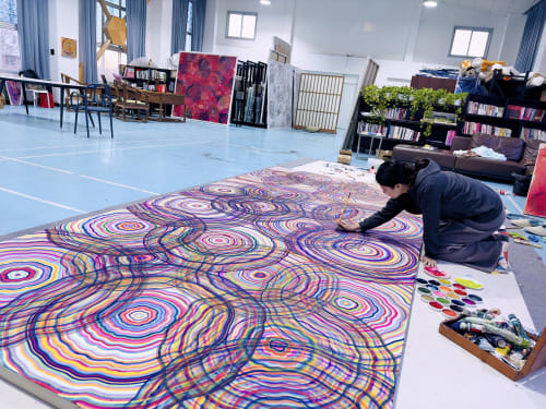 Dai Ying in her studio, Beijing.
