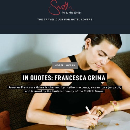 Mr and Mrs Smith , Hotel Lovers - In Quotes: Francesca Grima