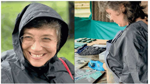 Claire Baker utilises natural pigments in her art