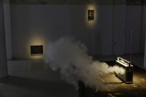 Amol K Patil, Burning Speeches, 2025, installation view at Berlin Biennale (© Amol K Patil, Image credits: Eberle & Eisfeld)
