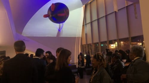 The Institute for Contemporary Art hosted their opening reception for "The Otolith Group: Xenogenesis" on Friday. Photo by Aaron Royce