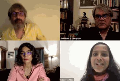 This image comes from the Youtube video "Raqs Media Collective: Kinetic Contemplations," owned by the official UM Stamps Youtube channel.